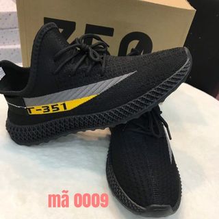 Giày sneaker nam đen viền bên kẻ xám vàng thể thao Mã 0009 giá sỉ