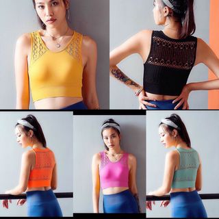Croptop hoa thể thao nữ