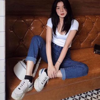 Quần Jeans xanh đậm