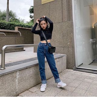 Quần Jeans xanh đậm