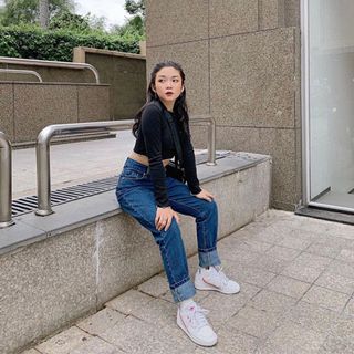 Quần Jeans xanh đậm