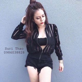 Khoác lưới bomber giá sỉ