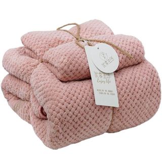 Set 2 Khăn tắm 35x7575g70x140280gsiêu thấm chất liệu 100 cotton-206