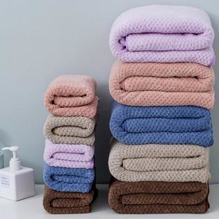 Set 2 Khăn tắm 35x7575g70x140280gsiêu thấm chất liệu 100 cotton-206