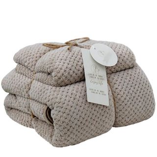 Set 2 Khăn tắm 35x7575g70x140280gsiêu thấm chất liệu 100 cotton-206