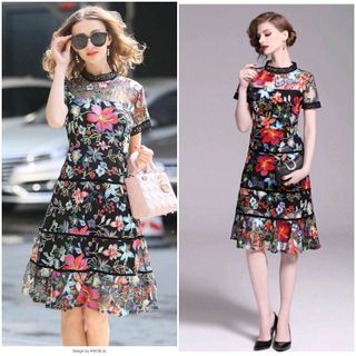 Đầm ren thêu nhập cao cấp