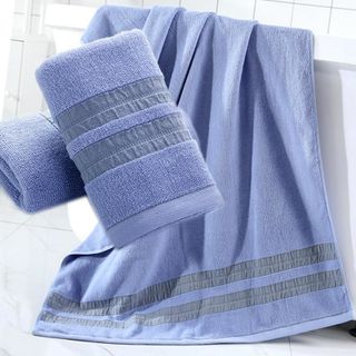 Set 3 Khăn siêu thấm chất liệu 100 cotton1 khăn tắm lớn 70x140 2 khăn mặt 34x75- 207