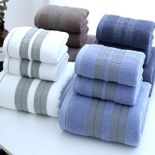 Set 3 Khăn siêu thấm chất liệu 100 cotton1 khăn tắm lớn 70x140 2 khăn mặt 34x75- 207