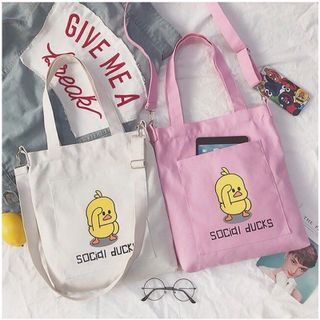 túi tote vải chú vịt con