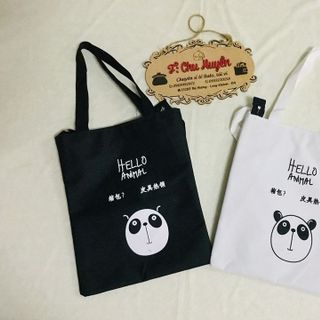 túi tote vải gấu panda