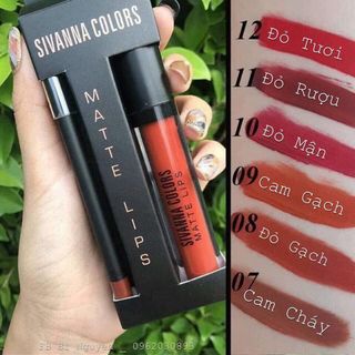 Set Son Kem Sivanna Tặng Chì Kẻ Môi Thái Lan
