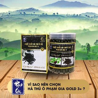 HÀ THỦ Ô ĐỎ PHẠM GIA GOLD 3 - Đen tóc - Đẹp da - Tăng cường sinh lý giá sỉ