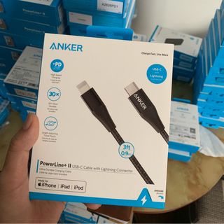 Cáp sạc ANKER PowerLine II cổng USB-C ra Lightning 09m A8652 sạc nhanh cho iPhone iPad giá sỉ