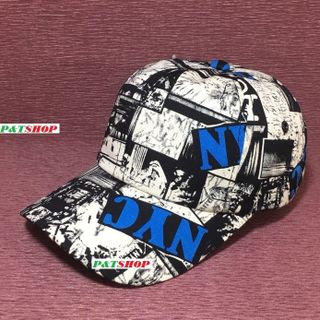 Nón kết thời trang nam nữ NYC chữ Xanh và Đỏ