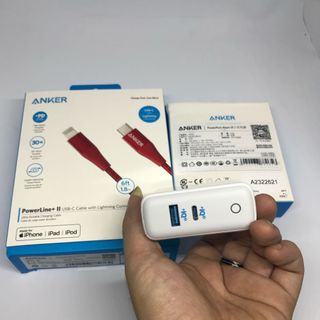Củ sạc nhanh Anker PowerPort Atom III 2 60W A2322 - 1 cổng Type C PD 1 cổng IQ