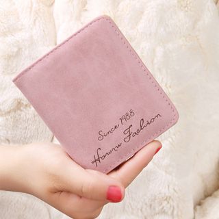 Giá Tốt Ví nữ mini da lộn In chữ Thời Trang D8293