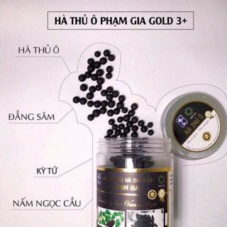 HÀ THỦ Ô ĐỎ PHẠM GIA GOLD 3 - Đen tóc - Đẹp da - Tăng cường sinh lý