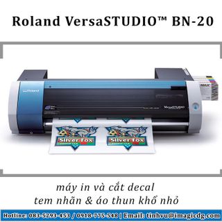 Máy in áo thun tem nhãn khổ nhỏ Nhật Bản Roland BN20 giá sỉ