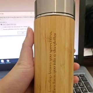 bình vỏ tre trúc giữ nhiệt