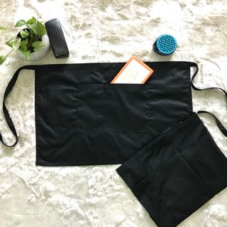 Tạp dề ngắn màu đen phục vụ quán ăn