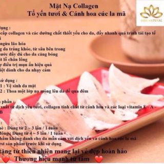Mặt nạ ngủ yến tươi Sara Natural The Best