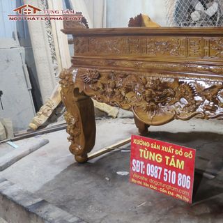 Sập Thờ Tứ Linh Gỗ Mít Ta