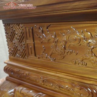 Sập Thờ Tứ Linh Gỗ Mít Ta