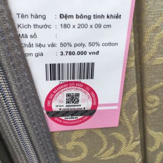Đệm bông ép sông hồng