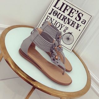 Giày sandal hoa cao cấp