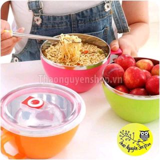bát inox chống nóng 1 tay cầm