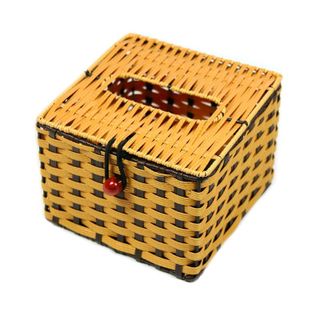 hộp khăn giấy mây 14 ×14 cm