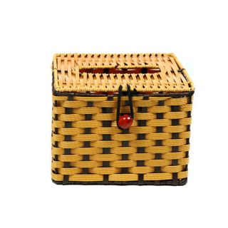 hộp khăn giấy mây 14 ×14 cm