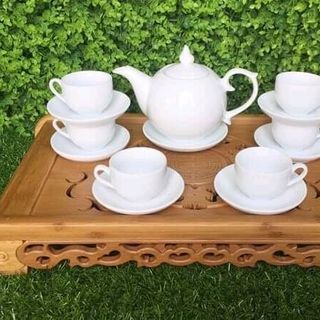 bộ ấm trà in logo
