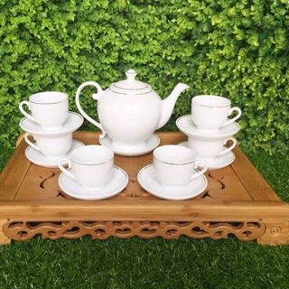 bộ ấm trà in logo