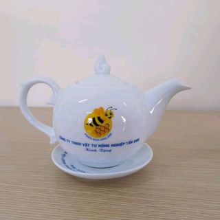 bộ ấm trà in logo