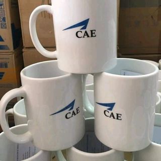 cốc sứ quai C in logo
