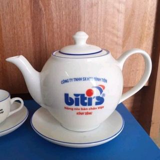 bộ trà in logo