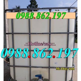 Tank nhựa cũ 1000 lít có khung thép bồn nhựa ibc 1000 lít đựng nước bồn nhựa ibc 1000 lít mới 100 tank IBC tank nhựa cũ giá sỉ