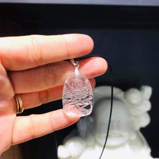 Phật hộ mệnh thạch anh trắng size nữ