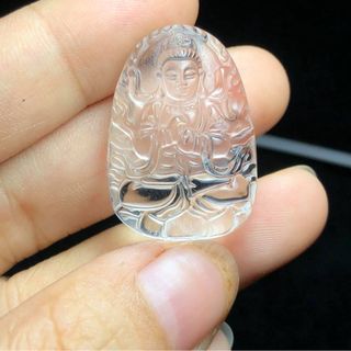 Phật hộ mệnh thạch anh trắng size nữ
