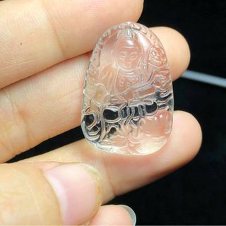 Phật hộ mệnh thạch anh trắng size nữ