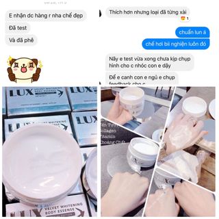 Kem body trắng da body Lux - Tinh chất yến tươi collagen tinh thể nước