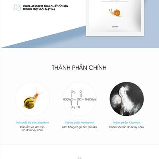 Mặt Nạ Dưỡng Ẩm Chuyên Sâu Làm Mờ Nếp Nhăn SNAIL MOISTURIZING FACIAL MASK