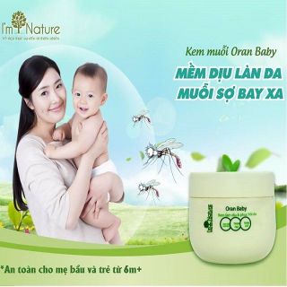 Kem Oran Baby I’m Nature làm dịu phục hồi da cho bé