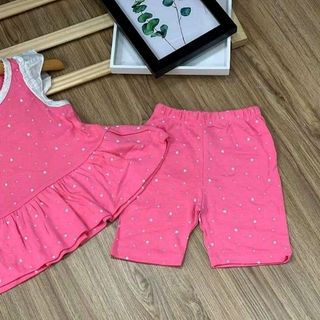 bộ cotton cho bé gái