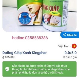 Dưỡng giáp xanh Kingphar - bổ tuyến giáp