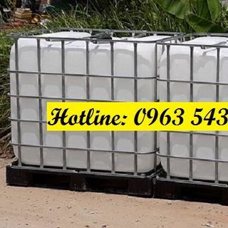 Kho sỉ tank nhựa 1000 lít thùng nhựa cũ đựng hóa chất 1000 lít bồn cũ đựng hóa chất 1000 lít