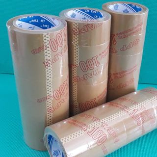 BĂNG KEO TRONG ĐỤC 100Y 6 cuộn / cây ĐẢM BẢO ĐỘ BÁM DÍNH TỐT