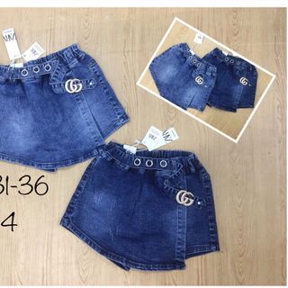 Short váy jean thun mềm giá sỉ