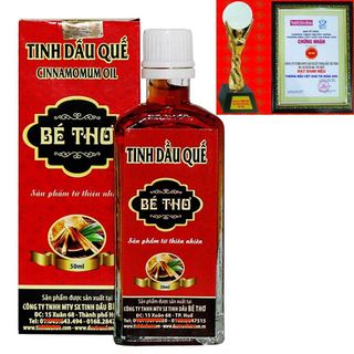 DẦU QUẾ HIỆU BÉ THƠ HUẾ CHAI 50MLCHÍNH HÃNG CÓ TEM CHỐNG HÀNG GIẢ